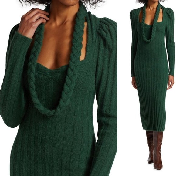 Johanna Ortiz Dresses & Skirts - Johanna Ortiz Life Enigmas Rib Knit Alpaca Wool Midi Dress Size Medium
